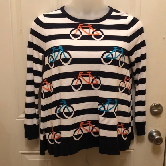 Crown & Ivy sweater with bicycles - Picture 4 of 10